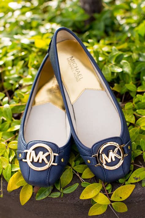 michael kors navy blue flats|michael kors designer flats.